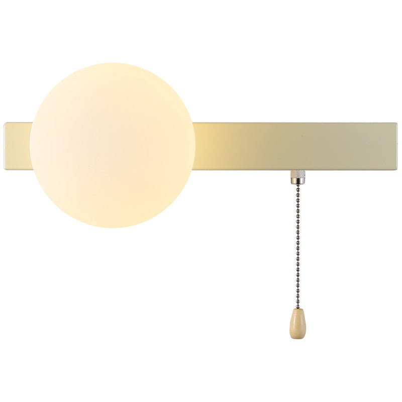 Modern Simplicity Geometry Iron Glass 1-Light Wall Sconce