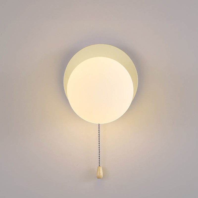 Modern Simplicity Geometry Iron Glass 1-Light Wall Sconce