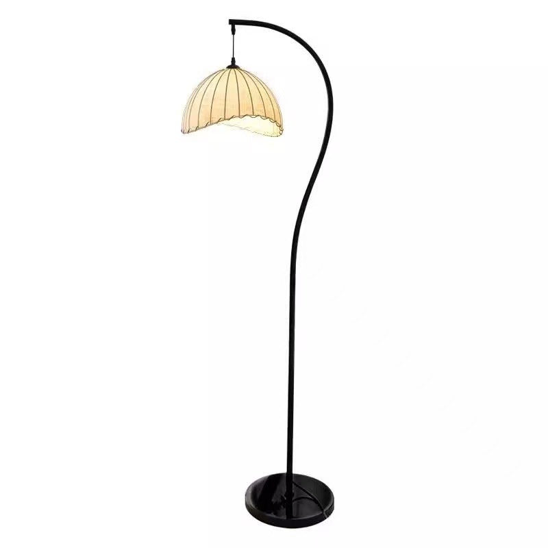 Vintage Beige Floor Lamp