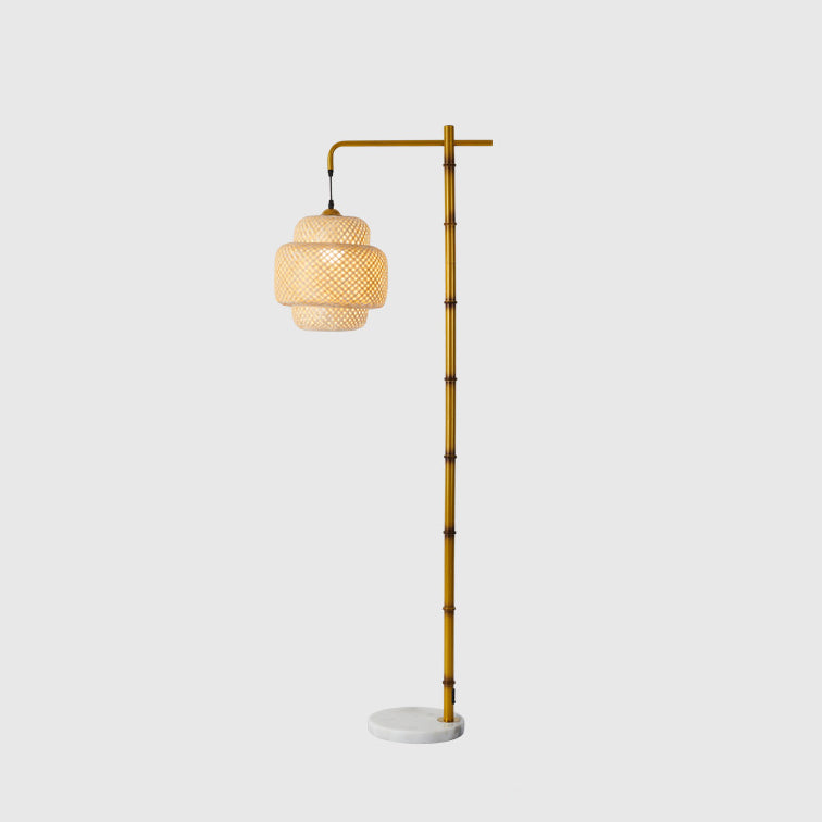 Traditional Yellow Floor Lamp