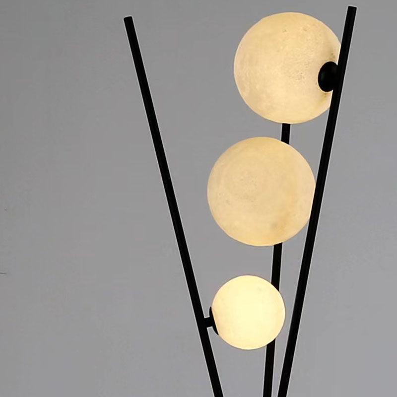 Scandinavian White 3-Light Floor Lamp