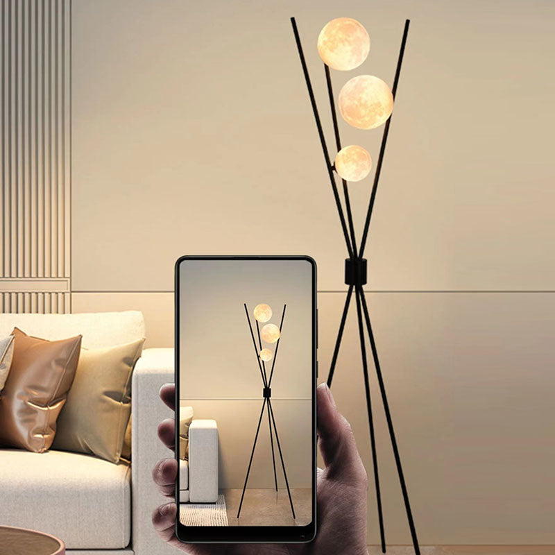 Scandinavian White 3-Light Floor Lamp