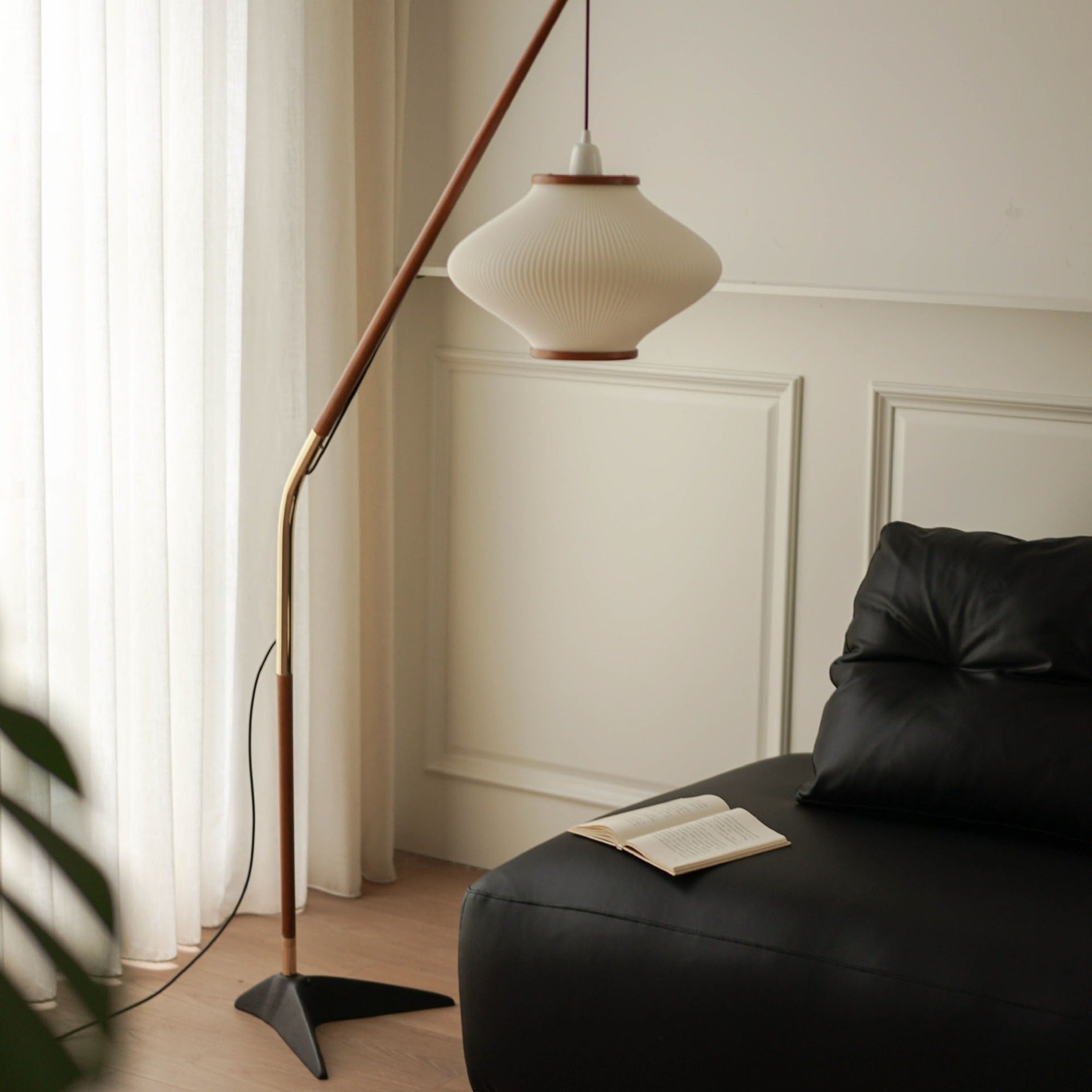 French White Floor Lamp