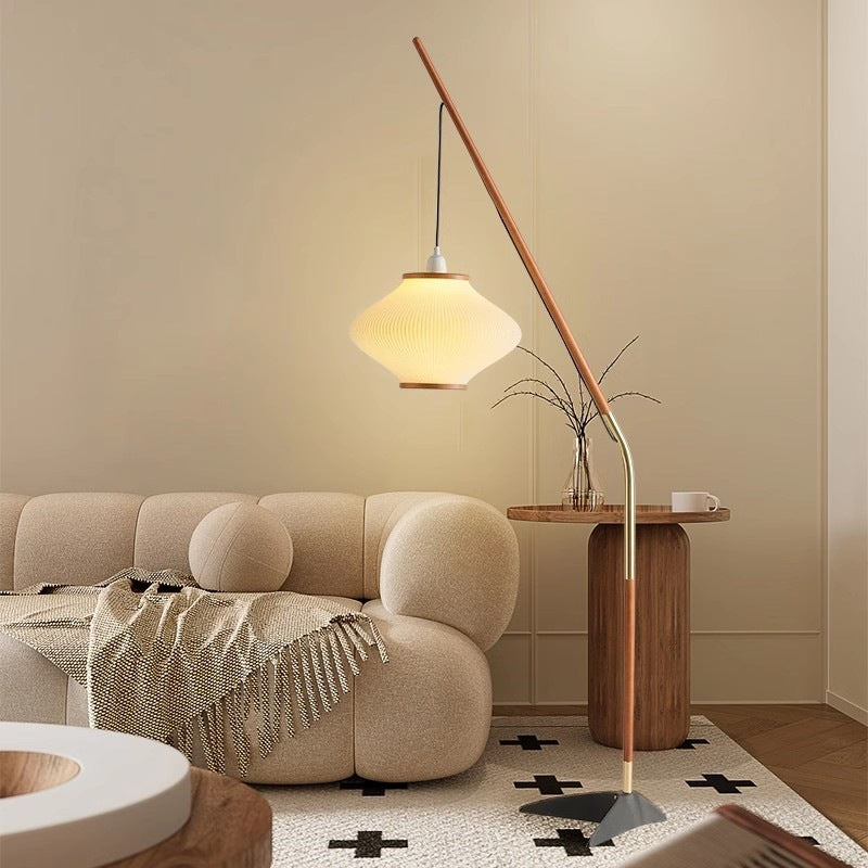 French White Floor Lamp