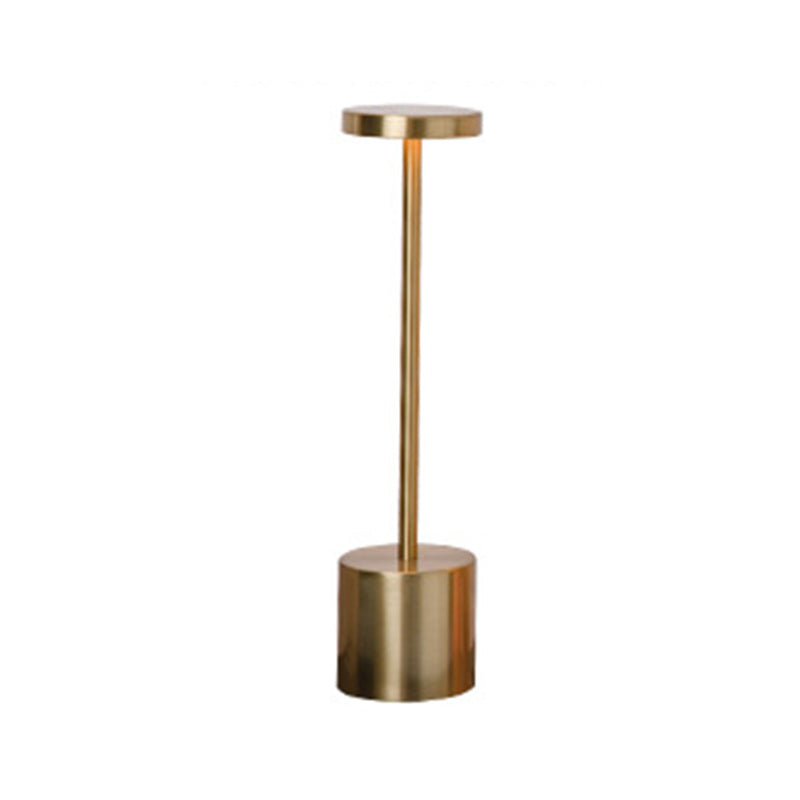 Modern Minimalist Round Cylinder Metal LED Table Lamp