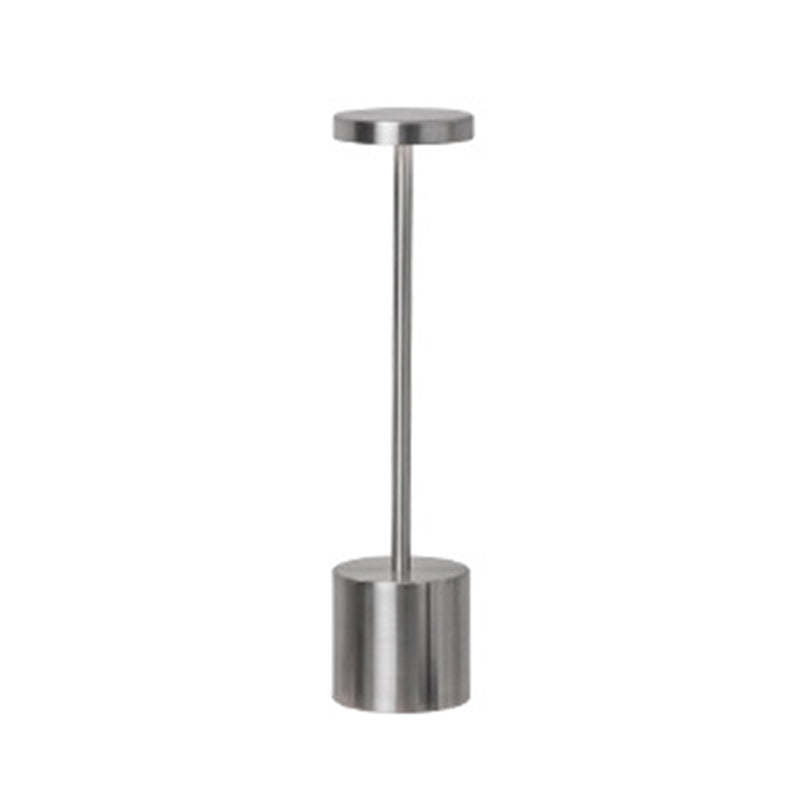 Modern Minimalist Round Cylinder Metal LED Table Lamp