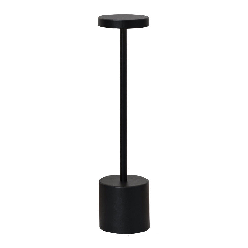 Modern Minimalist Round Cylinder Metal LED Table Lamp