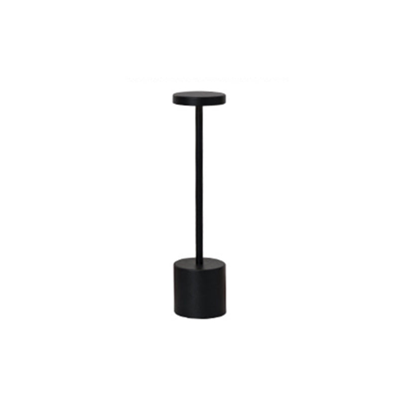 Modern Minimalist Round Cylinder Metal LED Table Lamp