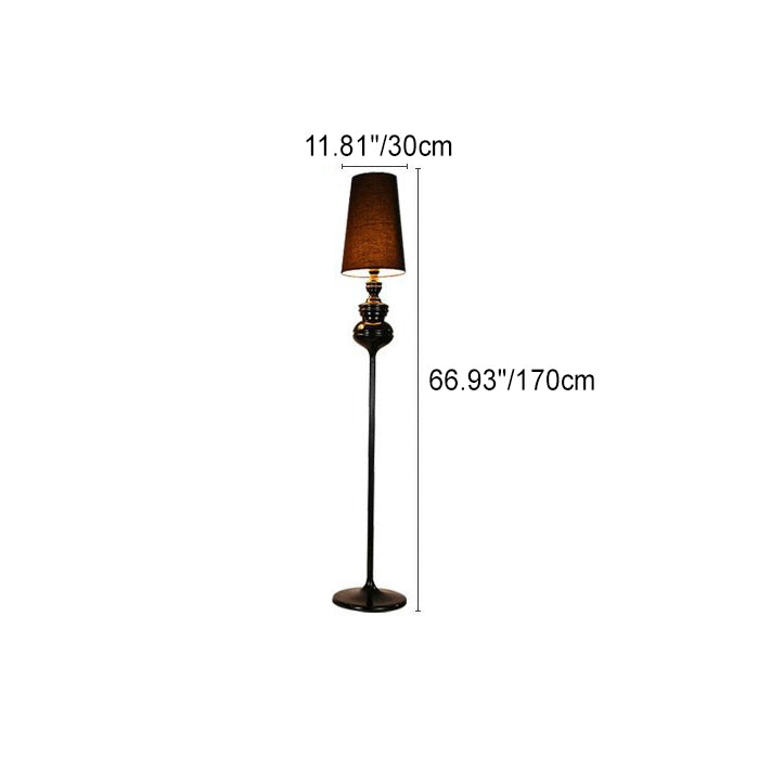 Scandinavian Black Floor Lamp