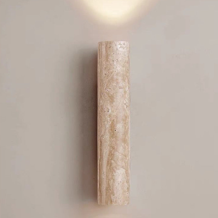 Contemporary Scandinavian Cylinder Round Yellow Wall Sconce