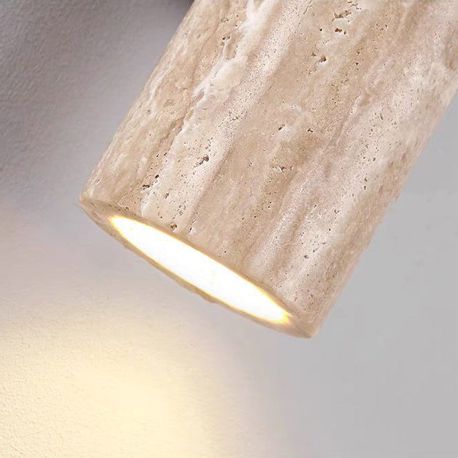 Contemporary Scandinavian Cylinder Round Yellow Wall Sconce