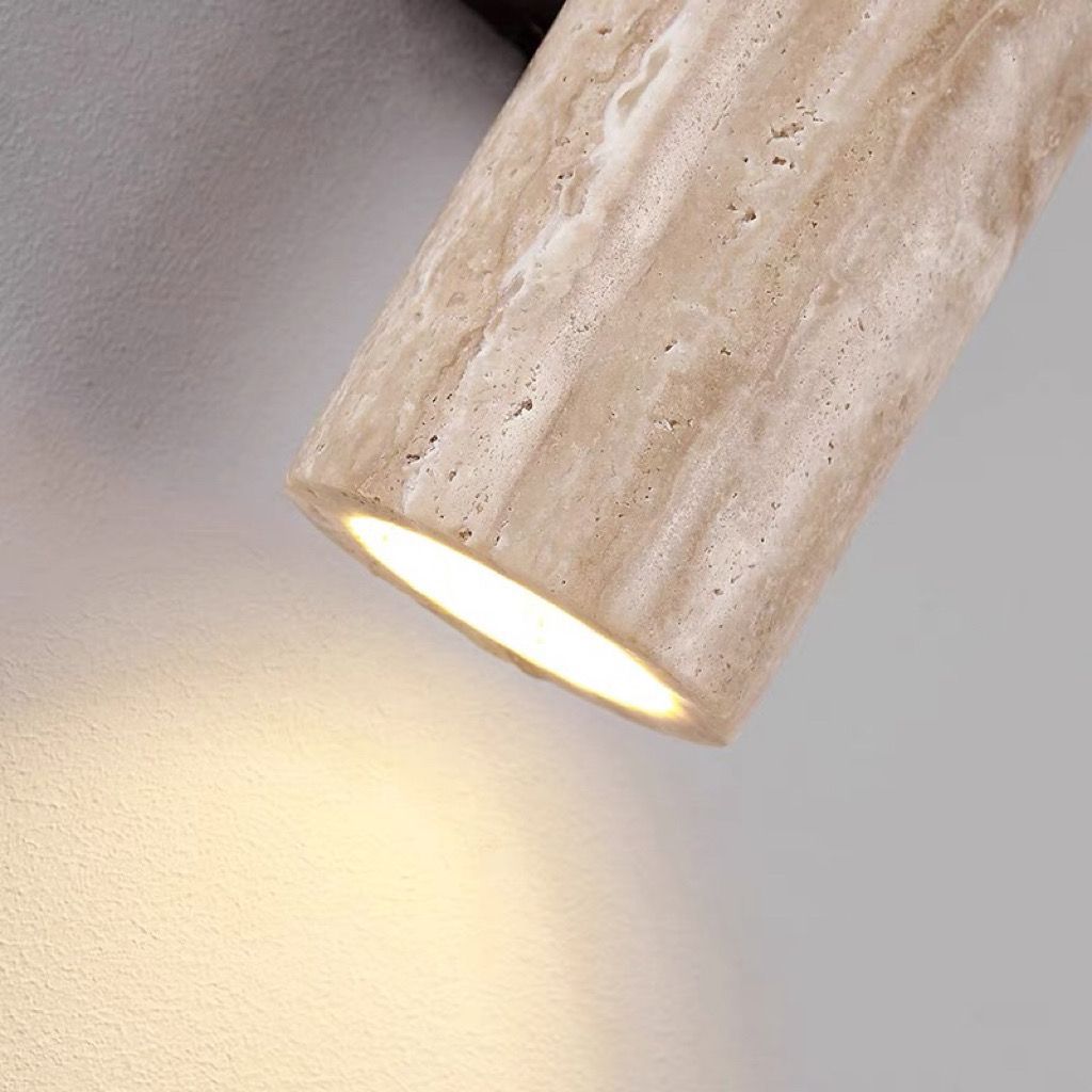 Contemporary Scandinavian Cylinder Round Yellow Wall Sconce