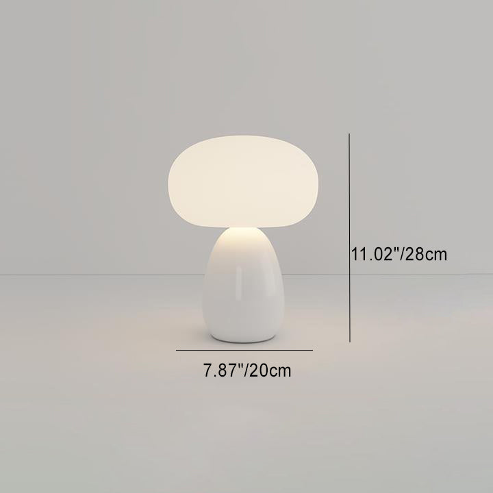 Modern Minimalist Round Cylinder Mushroom Round Table Lamp