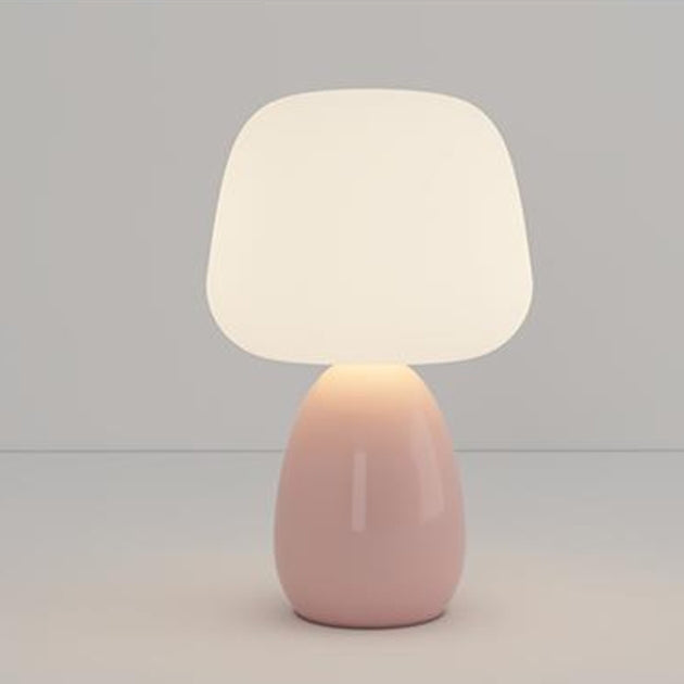 Modern Minimalist Round Cylinder Mushroom Round Table Lamp