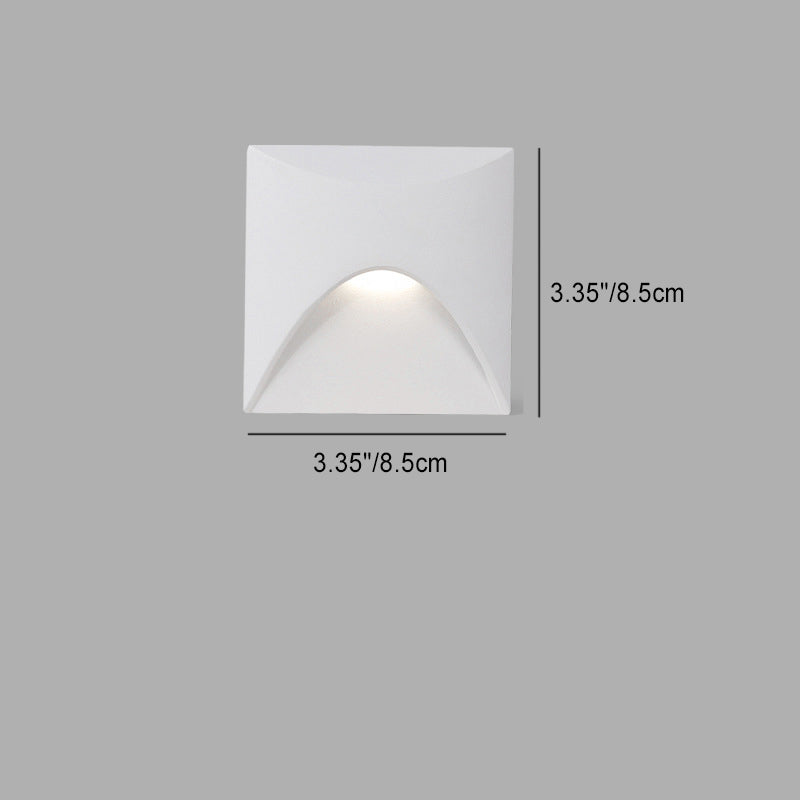 Modern Simplicity Round Square Waterproof Aluminum LED Light