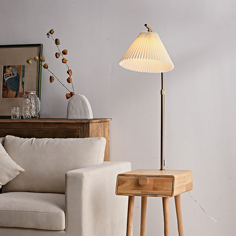 Japanese Natural Wood Floor Lamp