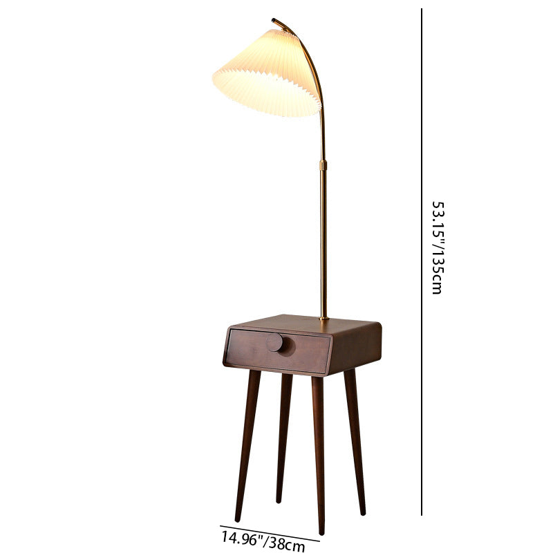 Japanese Natural Wood Floor Lamp