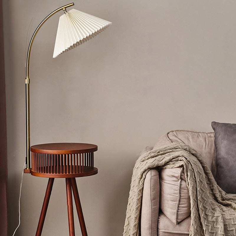 Japanese Natural Wood Floor Lamp