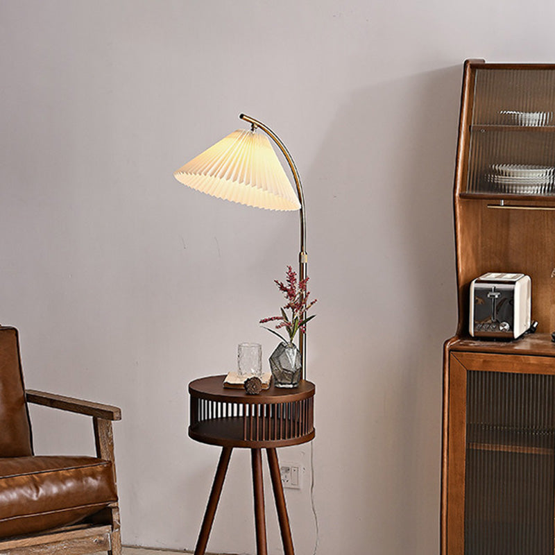Japanese Natural Wood Floor Lamp