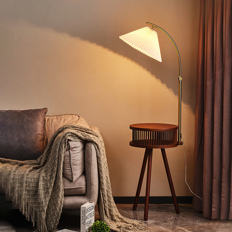 Japanese Natural Wood Floor Lamp