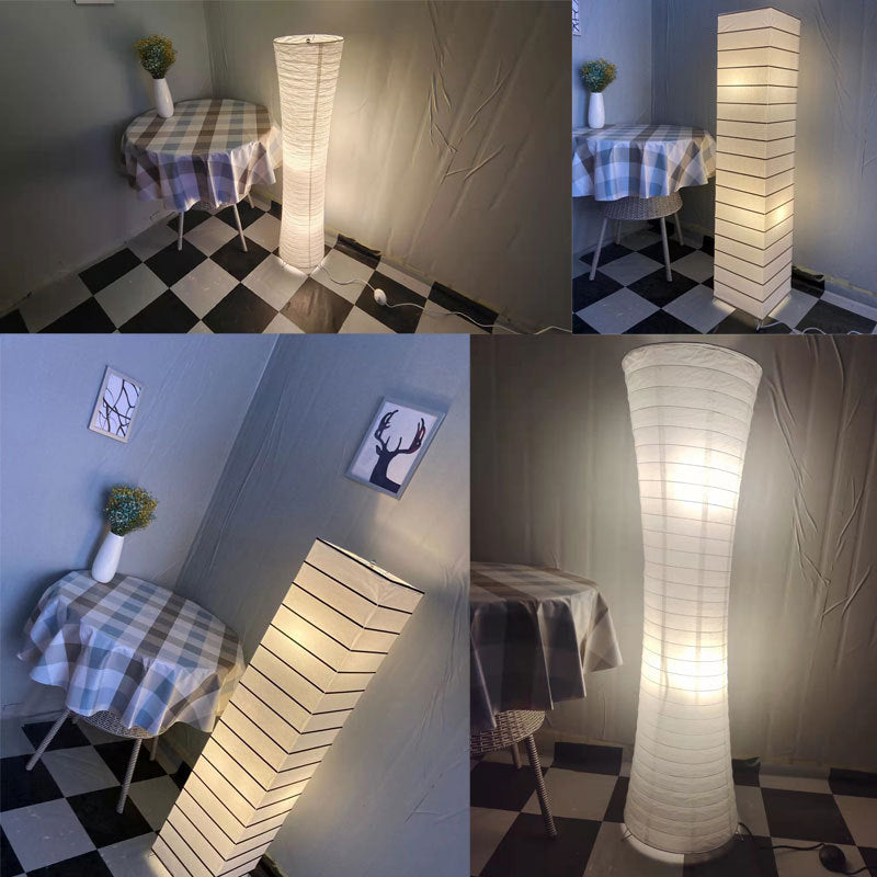 Nordic White 2-Light Floor Lamp