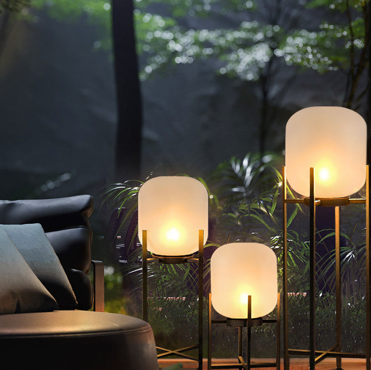 Modern Black Outdoor Stake Light