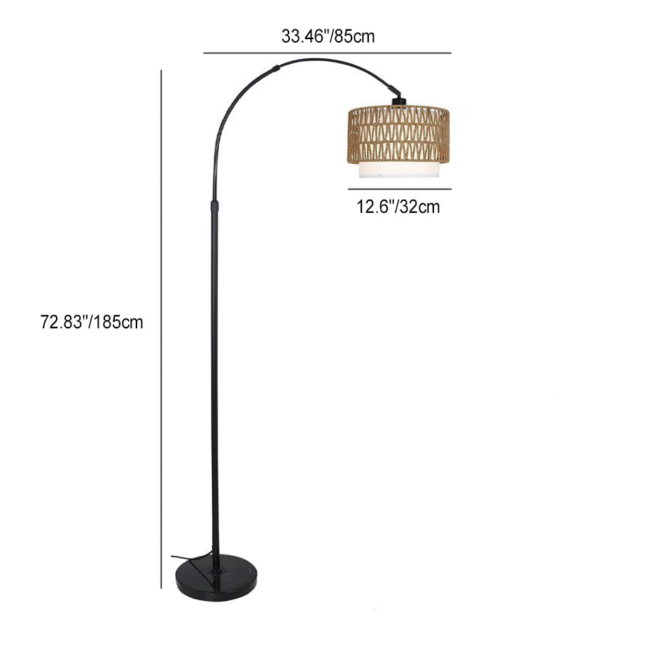 Traditional Beige Floor Lamp
