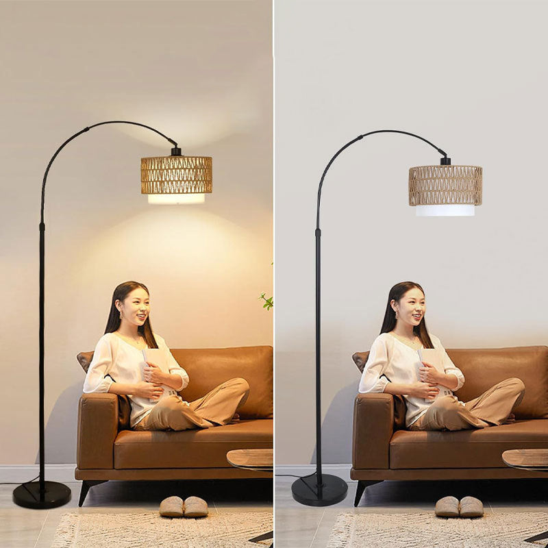 Traditional Beige Floor Lamp