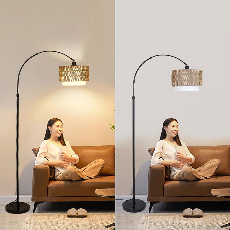 Traditional Beige Floor Lamp