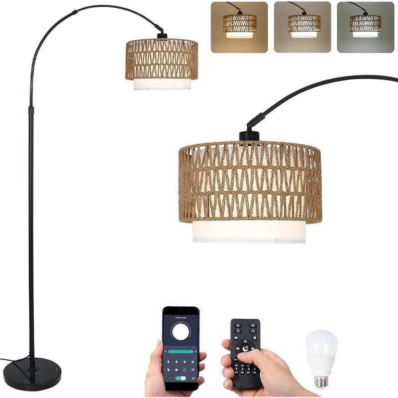 Traditional Beige Floor Lamp