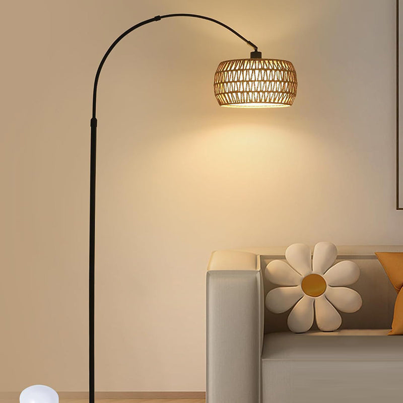 Traditional Beige Floor Lamp