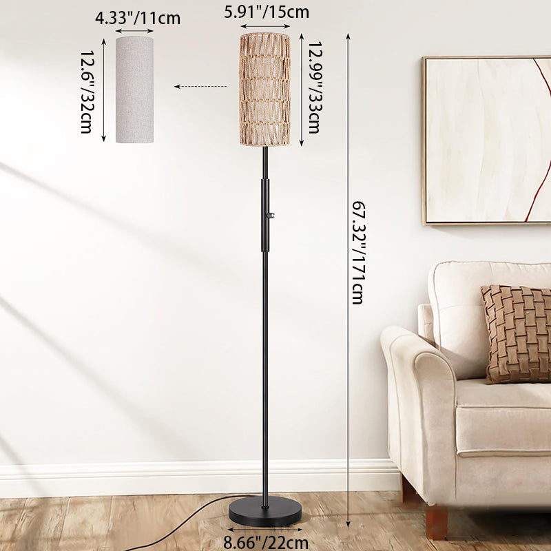 Japanese Beige Floor Lamp