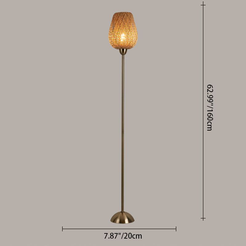 Contemporary Beige Floor Lamp
