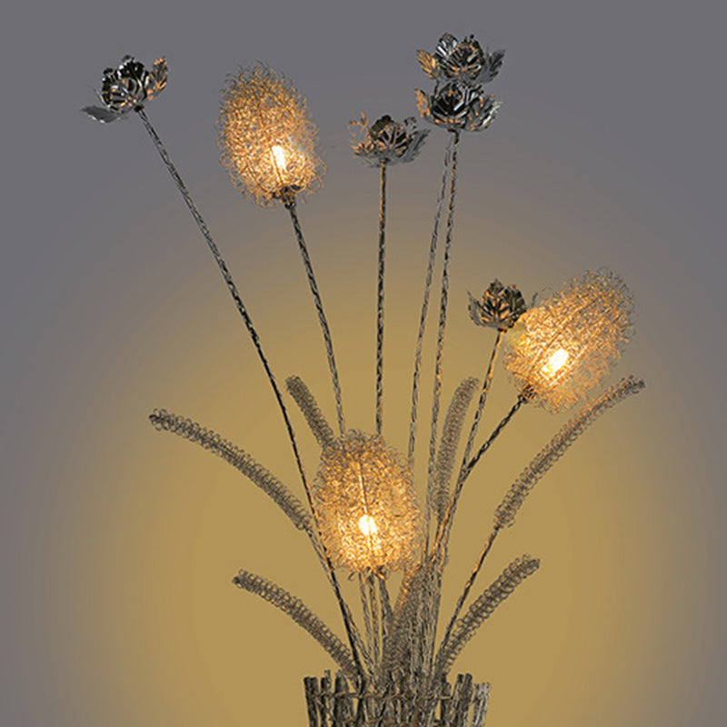 Art Deco Silver Floor Lamp