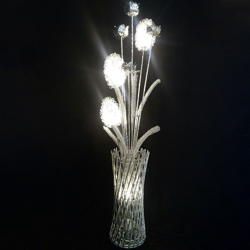 Art Deco Silver Floor Lamp