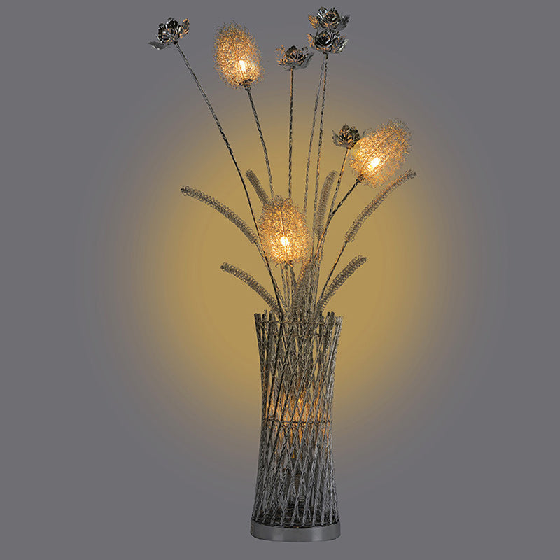 Art Deco Silver Floor Lamp