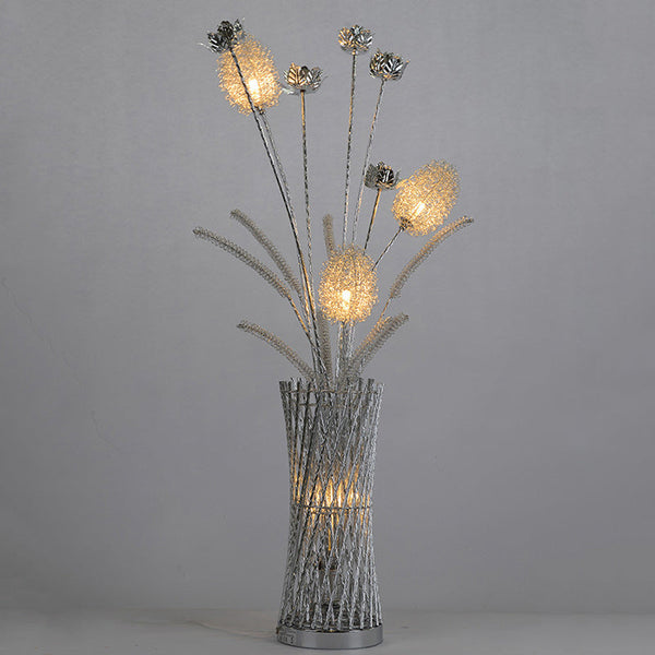 Art Deco Silver Floor Lamp