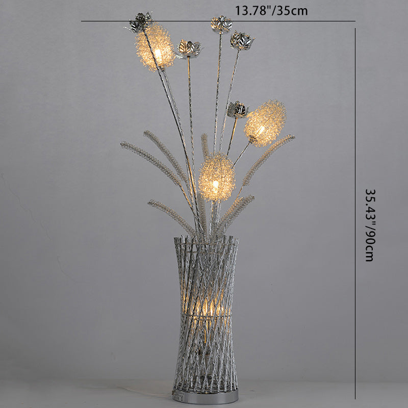 Art Deco Silver Floor Lamp