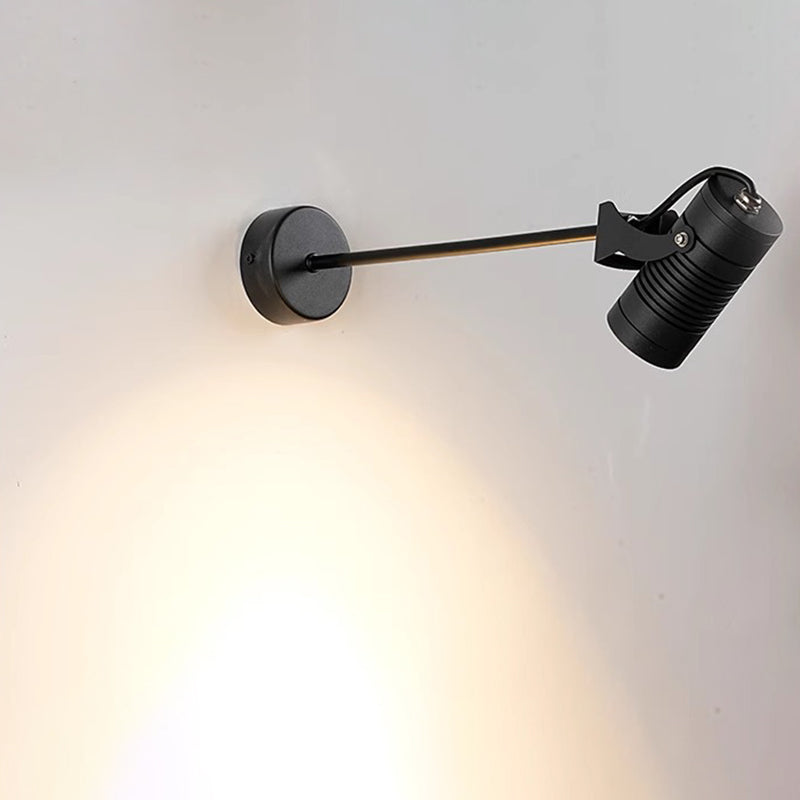 Modern Waterproof Aluminum Iron Adjustable Cylinder Wall Light