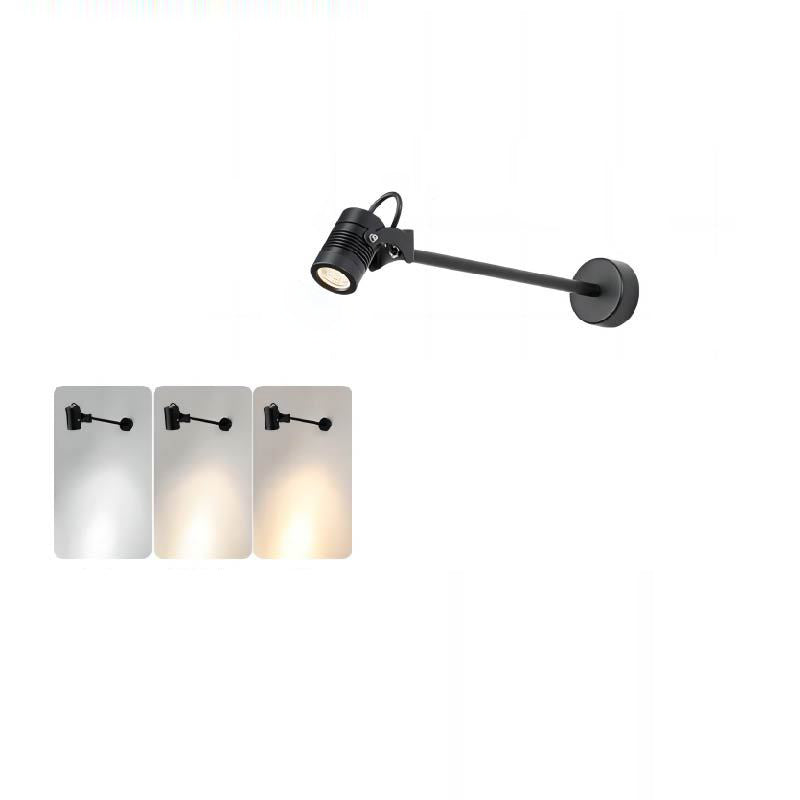 Modern Waterproof Aluminum Iron Adjustable Cylinder Wall Light
