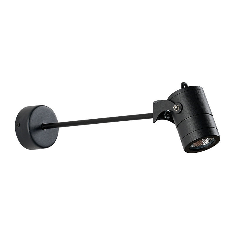 Modern Waterproof Aluminum Iron Adjustable Cylinder Wall Light