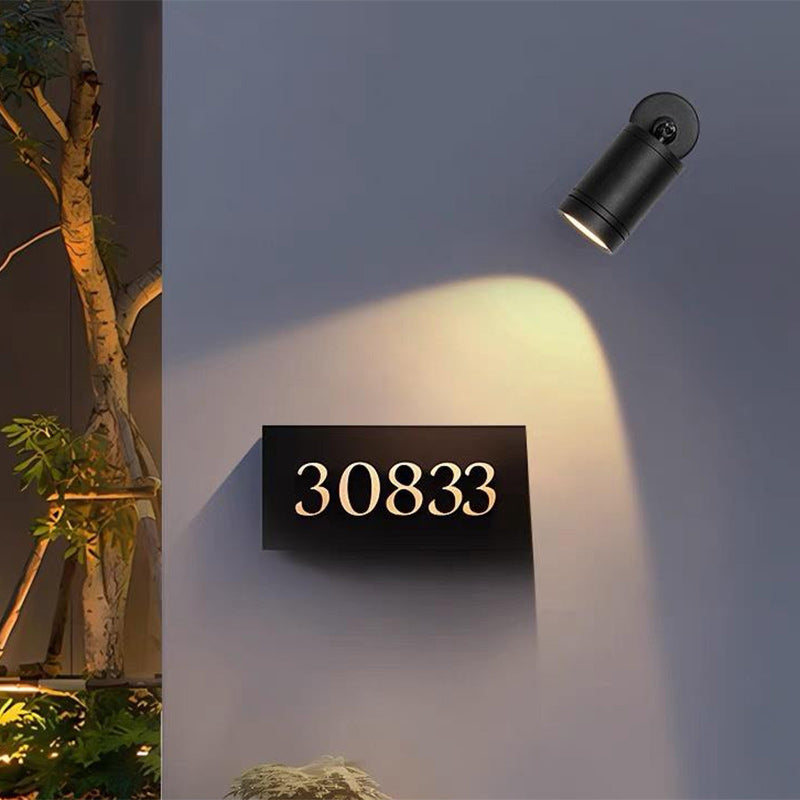 Modern Waterproof Aluminum Iron Adjustable Cylinder Wall Light