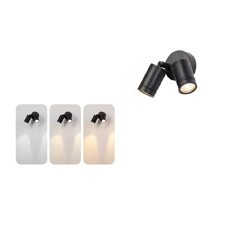 Modern Waterproof Aluminum Iron Adjustable Cylinder Wall Light