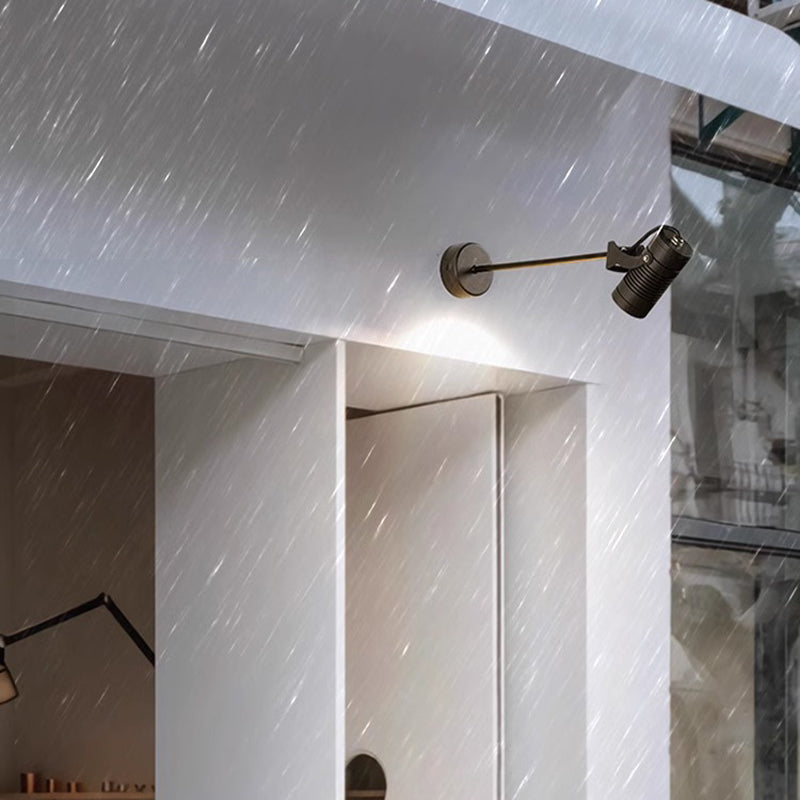 Modern Waterproof Aluminum Iron Adjustable Cylinder Wall Light