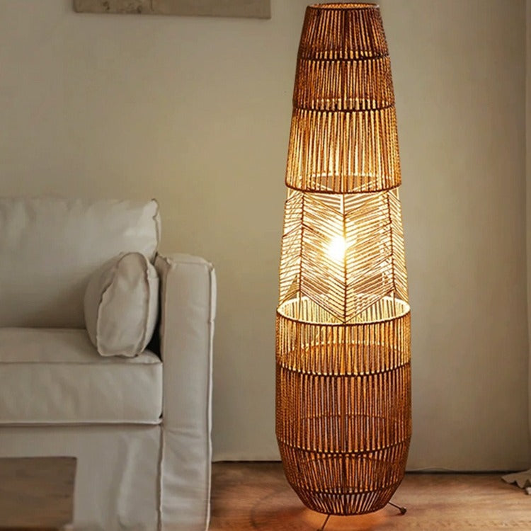 Japanese Beige Floor Lamp