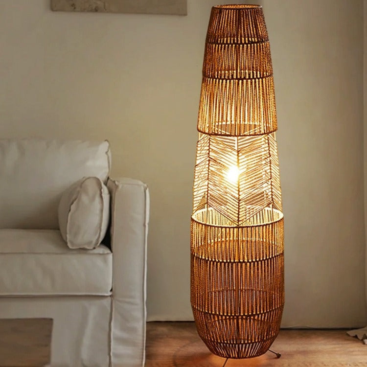 Japanese Beige Floor Lamp