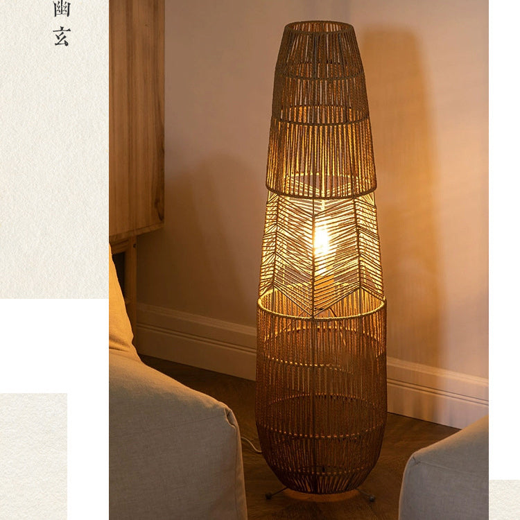 Japanese Beige Floor Lamp