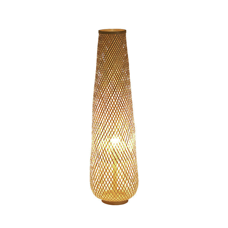 Contemporary Bamboo Floor Lamp