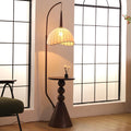 Retro Walnut Floor Lamp