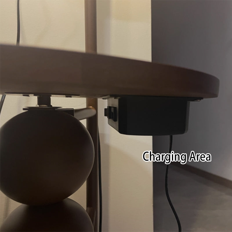 Retro Walnut Floor Lamp